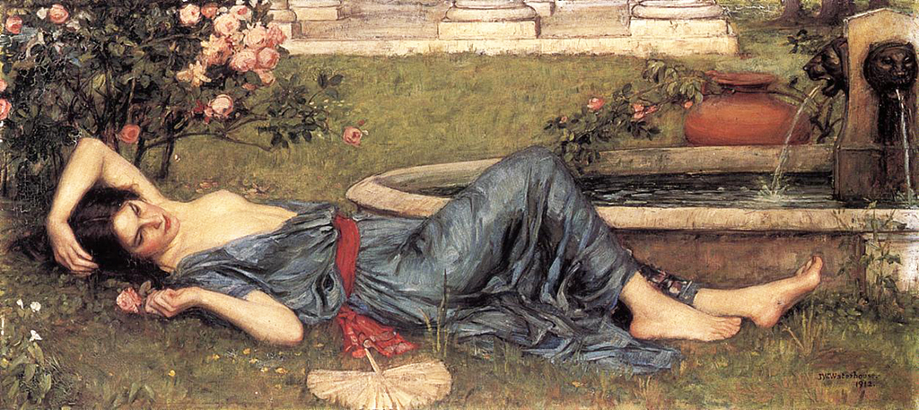 Sweet Summer in Detail John William Waterhouse